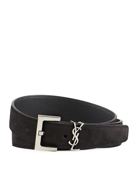 belt ysl men|YSL suede belt.